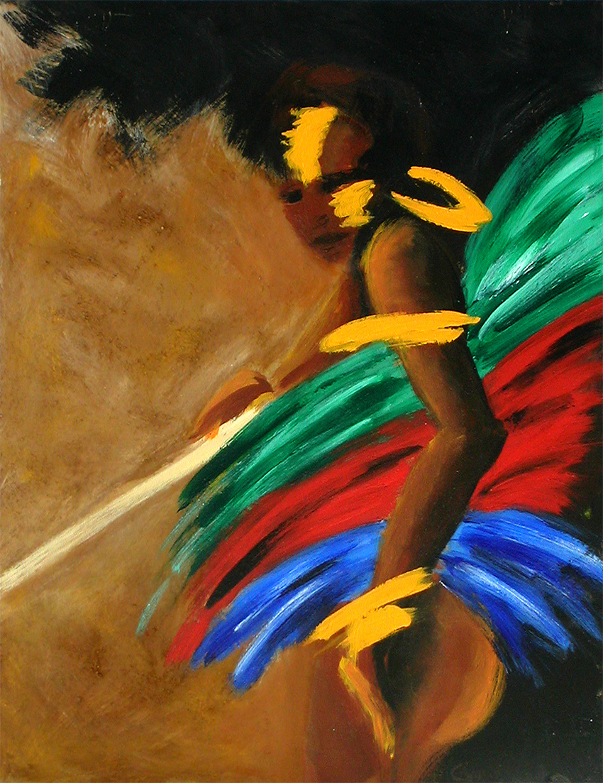 Peinture-Afrique-Parure-de-Guerre - Dominique Evangelisti