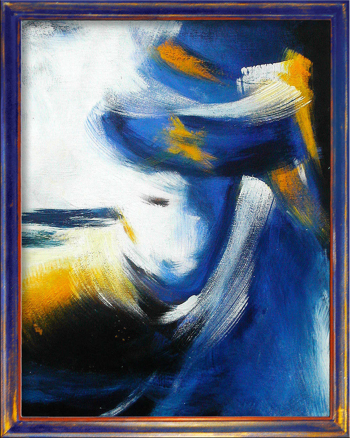 Masques de Venise - Songe-Bleu-Homme au chapeau-bleu - Dominique Evangelisti-